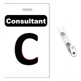 Custom Printed PVC Consultant Badges - 10 pack